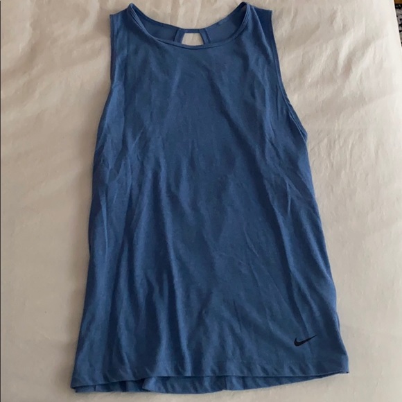 Nike Tops - Nike Blue Cutout Workout Top